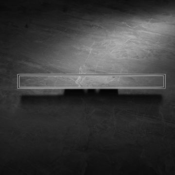 Rigola de dus Elysium Aquatrap, faiantabila, din otel inoxidabil, 90 cm, argintiu nichelat