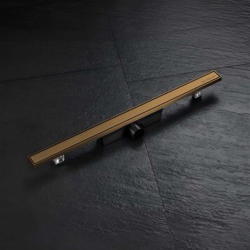 Rigola de dus Elysium Aquatrap Slim, din otel inoxidabil, 70 cm, auriu mat