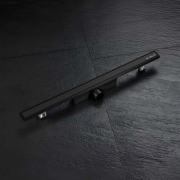 Rigola de dus Elysium Aquatrap Slim, din otel inoxidabil, 70 cm, negru mat