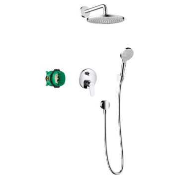 Set dus Hansgrohe, Crometta S, baterie dus incastrata, crom