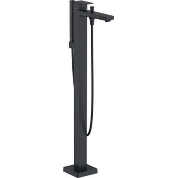 Baterie cada cu montaj pe pardoseala Duravit Manhattan  necesita corp ingropat  negru mat