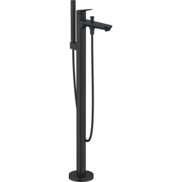 Baterie cada cu montaj pe pardoseala Duravit Wave  necesita corp ingropat  negru mat