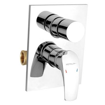 Baterie cada - dus, Ferro, Metalia 57, incastrata, crom