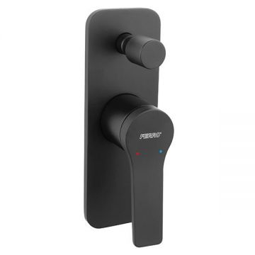 Baterie cada - dus, Ferro, Stratos Black, incastrabila, negru