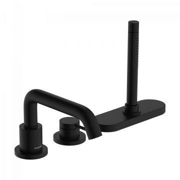 Baterie cada Hansgrohe Tecturis S din 3 elemente  montare pe cada  necesita corp sBox  negru mat