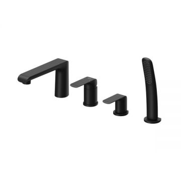 Baterie cada Ravak Flat Black FL 026.20 din 4 elemente  montare pe cada  negru mat