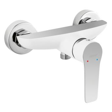 Baterie de dus, Ferro, Adore, alb - crom