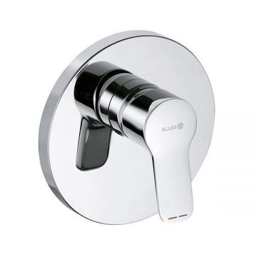 Baterie de dus, Kludi, Pure & Easy, partea vizibila, crom