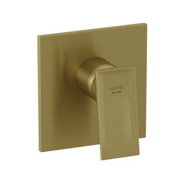 Baterie duș Kludi, Decus, încastrată, parte vizibilă, brushed gold