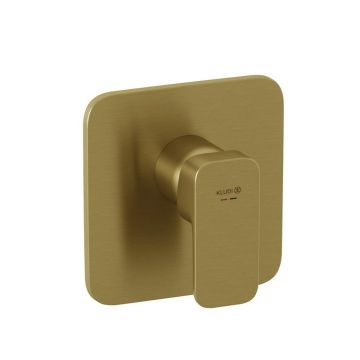 Baterie duș Kludi, Renon, încastrată, parte vizibilă, brushed gold