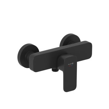 Baterie duș Kludi, Renon, monocoandă, brushed gunmetal