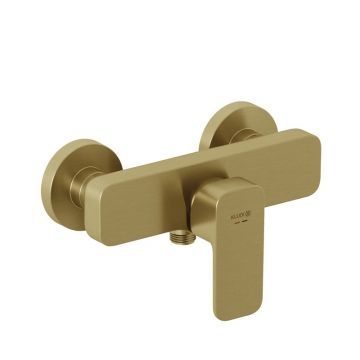 Baterie duș Kludi, Renon, montaj pe perete, brushed gold