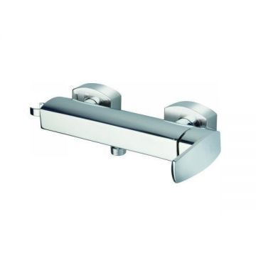 Baterie pentru dus, Ferro, Studio, cu montaj pe perete, crom
