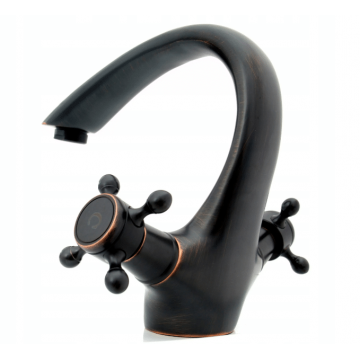 Baterie pentru lavoar Rea Retro Old Negru Mat