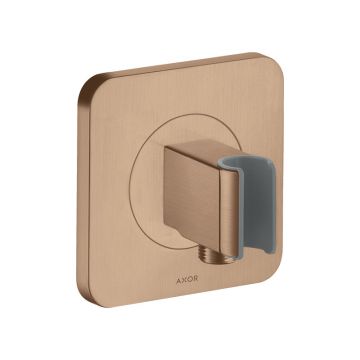 Cot racord, Axor, Citterio E, cu suport pentru pară de duș, rosu-auriu periat, 36724310