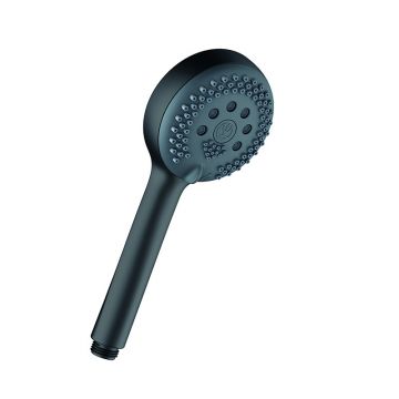 Pară de duș, Kludi, Logo 3S, negru mat, 6830039-00