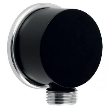 Racord de dus, Ferro, pentru baterie ingropata, negru mat