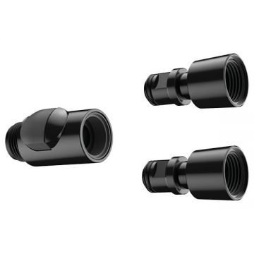 Set cuplare rapida pentru para de dus, Hansgrohe, negru