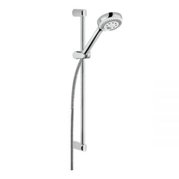 Set de dus cu bara 60 cm, Kludi, Logo 3S, cu furtun, crom