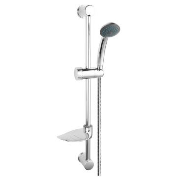 Set para de dus, Ferro, Simpla, cu bara, suport culisant si furtun, crom