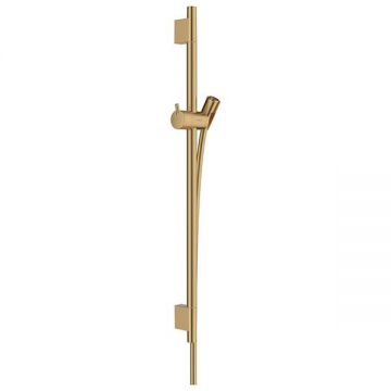Bara de dus, Hansgrohe, Unica S Puro, cu furtun, 65 cm, bronz periat
