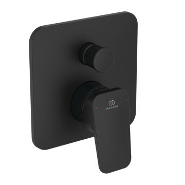 Baterie cada - dus Ideal Standard Ceraplan negru mat fara corp ingropat