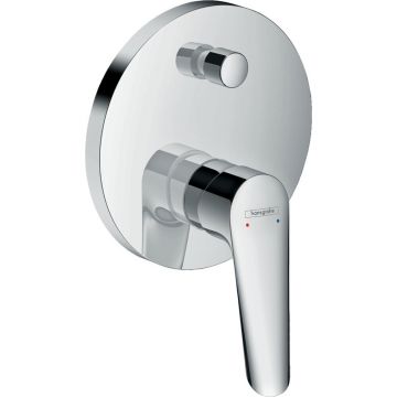 Baterie cada - dus incastrata Hansgrohe Logis E crom lucios