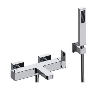 Baterie cada Sanycces Cubo cu para de dus, crom - Culoare Crom