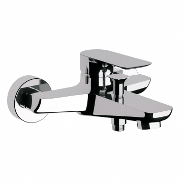 Baterie de cada Remer Rubinetterie Infinity I05, aparenta, monocomanda, comutator dus, finisaj elegant, aerator, cartus ceramic, alama cromata