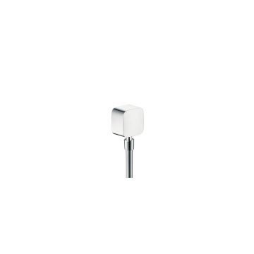 Cot conector Hansgrohe FixFit cu valva antireflux crom
