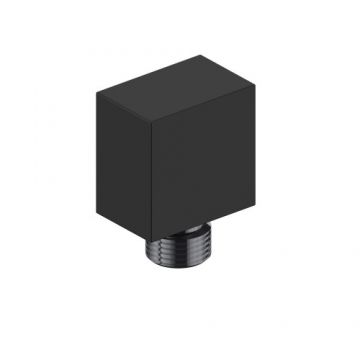 Cot racord dus Sanycces Cubo, negru mat