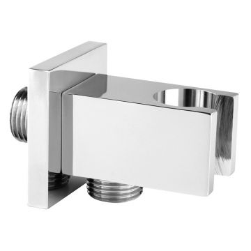 Racord de dus, Ferro, pentru baterie ingropata, patrat, crom