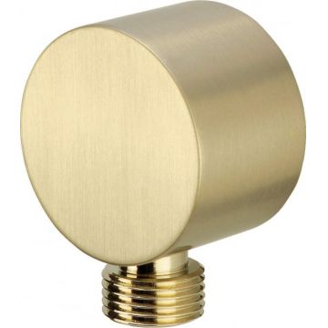 Racord unghiular rotund, pentru furtun de dus, 50x28 mm, auriu, Deante Cascada