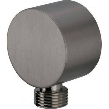 Racord unghiular rotund, pentru furtun de dus, 50x28 mm, titan, Deante Cascada