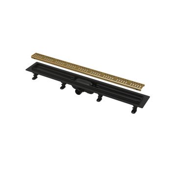 Rigola pentru dus, Alcadrain, Simple, cu gratar, 65 cm, auriu