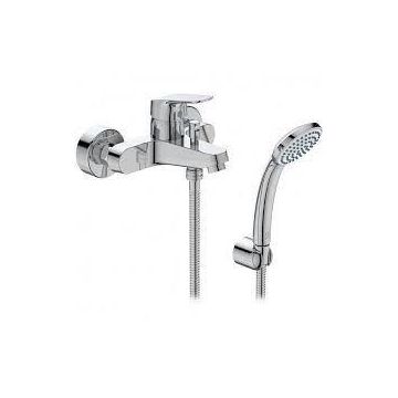 Set baterie cada cu dus, cu baterie, para si furtun, crom lucios, Ideal Standard CeraFlex