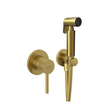 Set de dus igienic Kludi Bozz, montaj incastrat, auriu periat