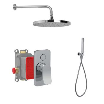 Set dus FIMA Carlo Frattini, cu cap si para de dus, crom