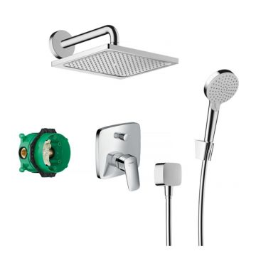 Sistem de dus incastrat Hansgrohe Crometta E 240 crom lucios