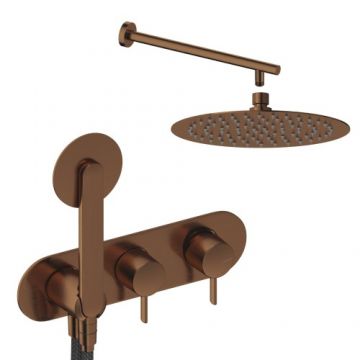 Sistem de dus incastrat Sanycces Dedal cu 2 cai, rose gold - Culoare rose gold