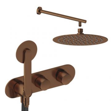 Sistem de dus incastrat Sanycces Dedal cu 2 cai, rose gold - Culoare rose gold