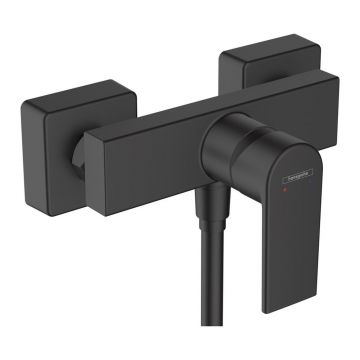 Baterie dus Hansgrohe Vernis Shape monocomanda negru mat