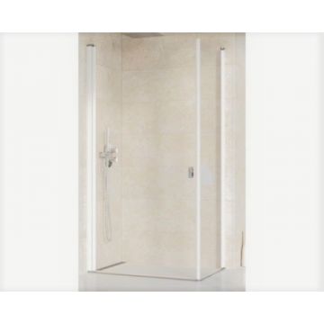 Cabina dus Ravak Chrome CRV1+CPS, 80x90xH195 cm, profil alb