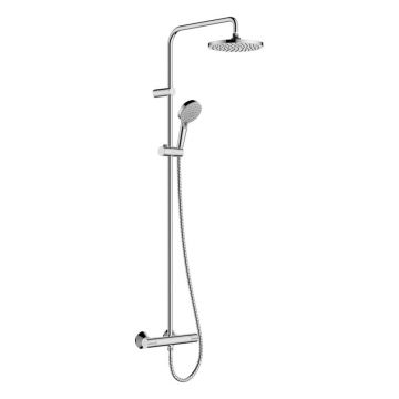 Coloana de dus cu baterie termostatata Hansgrohe Vernis Blend 200 cu 2 functii