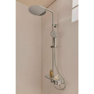 Coloana de dus cu baterie termostatata si etajera sticla Ideal Standard Ceratherm S200
