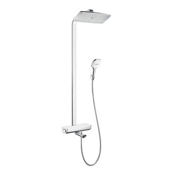 Coloana de dus cu baterie termostatata si pipa cada Hansgrohe Raindance Select E 360