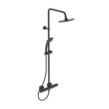 Coloana de dus Ideal Standard IdealRain cu baterie termostatata Ceratherm T25 negru mat