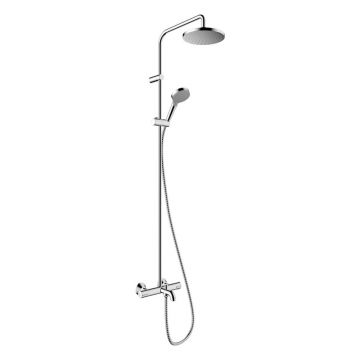 Coloana de dus termostatata cu pipa cada Hansgrohe Vernis Blend 200 crom
