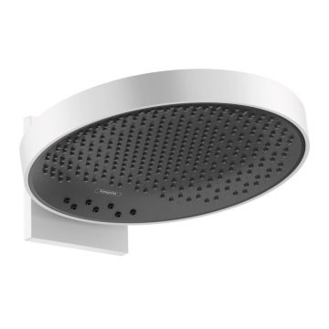 Palarie cu brat de dus Hansgrohe Rainfinity 360 alb mat 3 functii