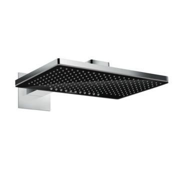 Palarie cu brat de dus Hansgrohe Rainmaker Select 460 negru - crom 2 functii